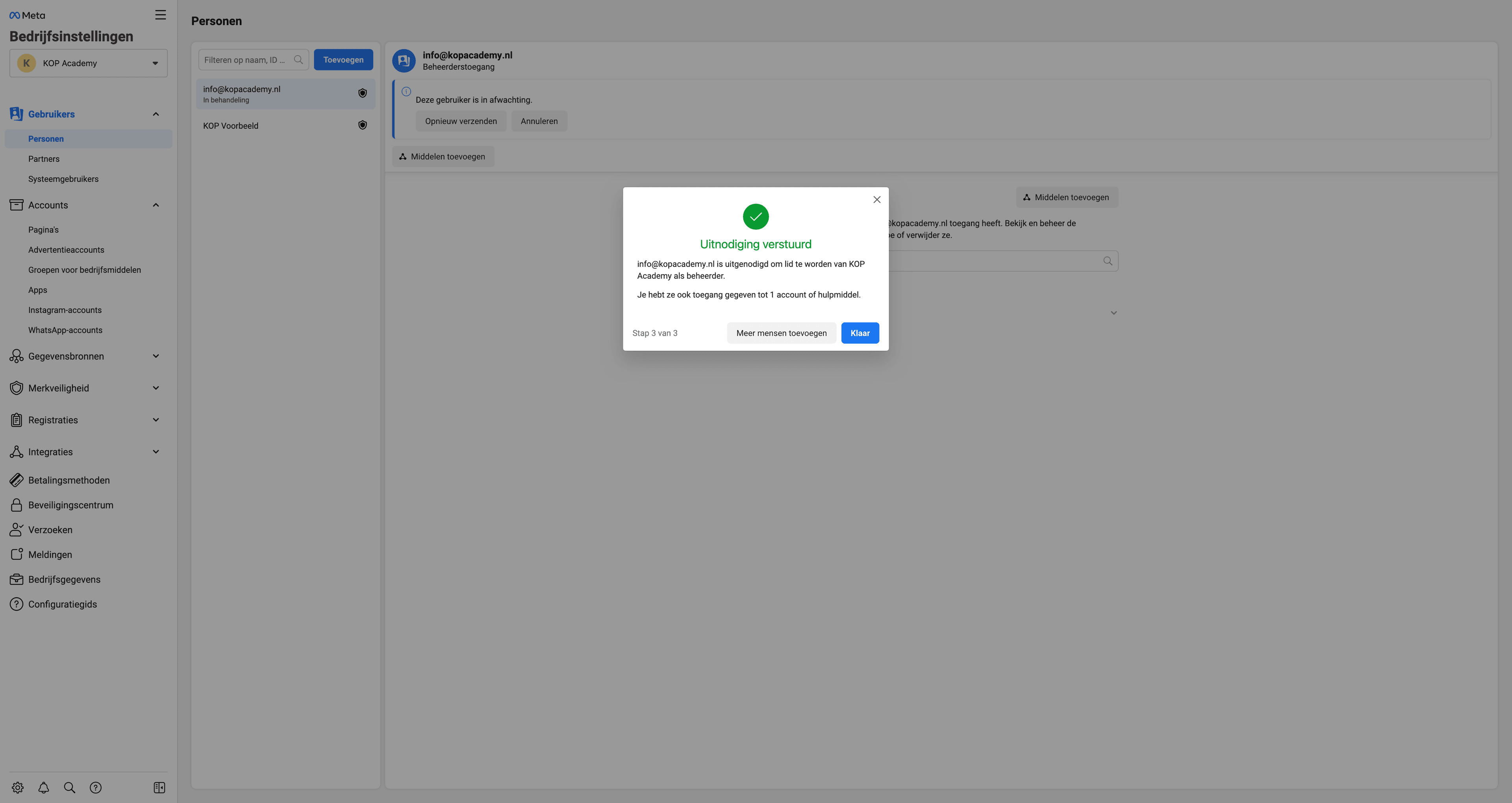 Toegang verlenen tot Facebook Bedrijfsmanager, stap 3