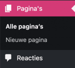 Hoe bewerk ik een pagina?, stap 1
