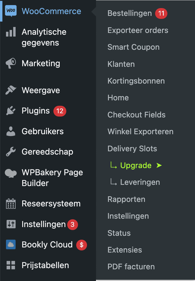 Hoe exporteer ik boekingen uit WooCommerce?, stap 1