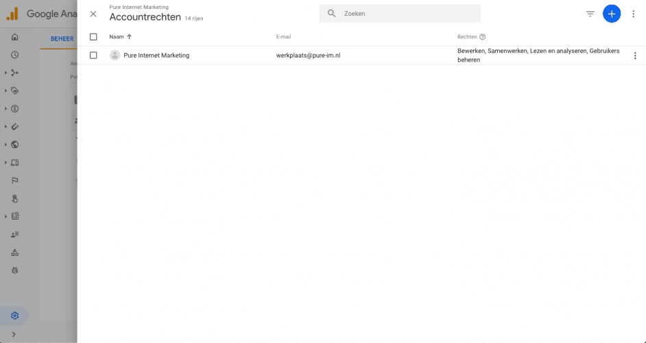 Toegang verlenen tot Google Analytics 4 (nieuw), stap 4