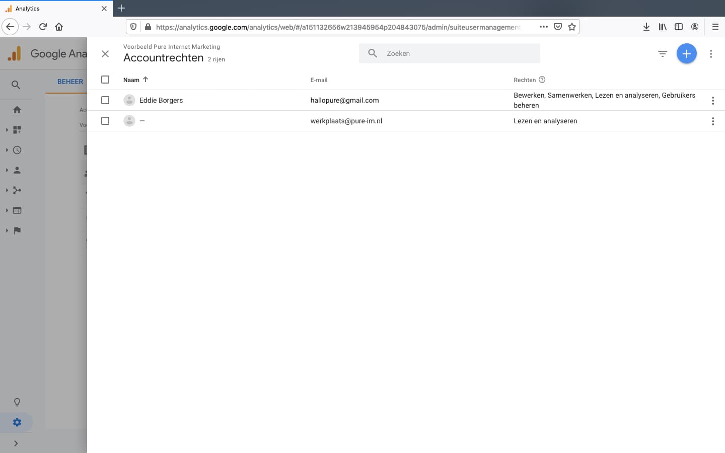 Toegang verlenen tot Google Analytics (oud), stap 4
